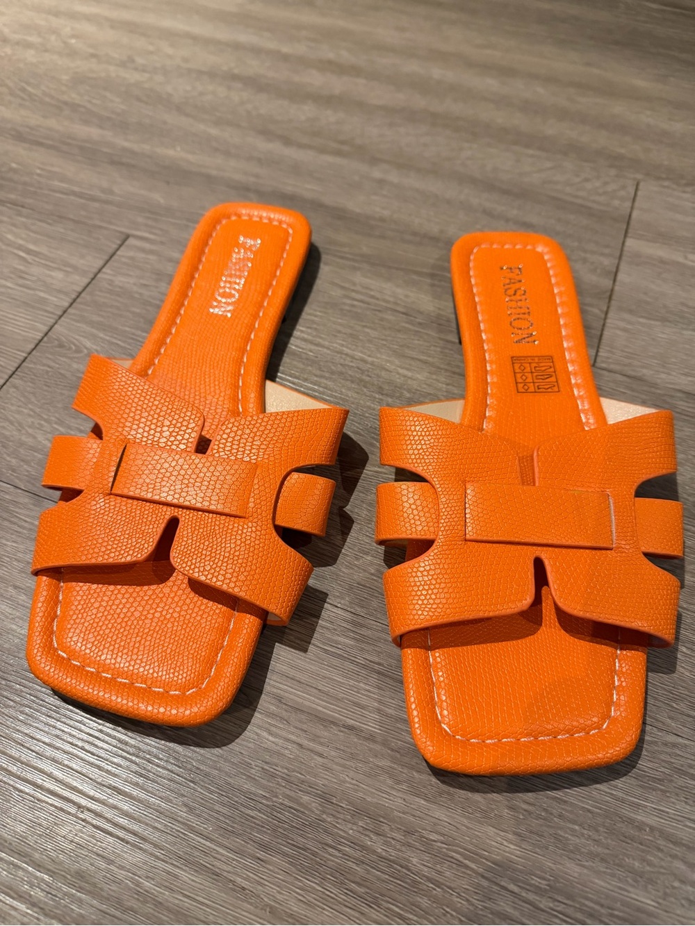 Orange Women's Slide Sandals